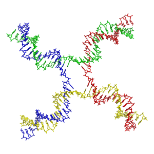 a Holliday Junction -- some sort of DNA thing. In four colors. Should be three for this book.